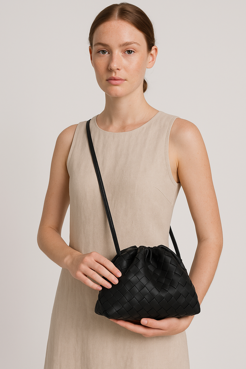 Evana – Mini Woven Vegan Leather Bag