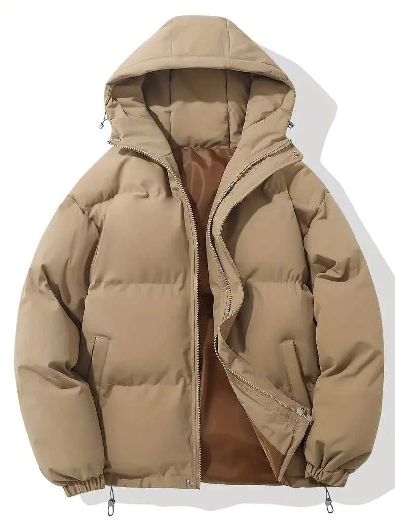Warm Winter Jacket Minimalist Style for Women | Everlyn Khaki