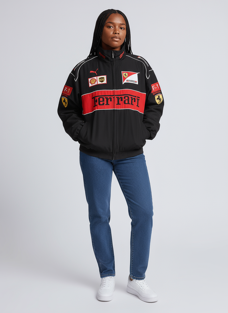 F1 Racing Jacket Retro Style Zip Up | Rivana