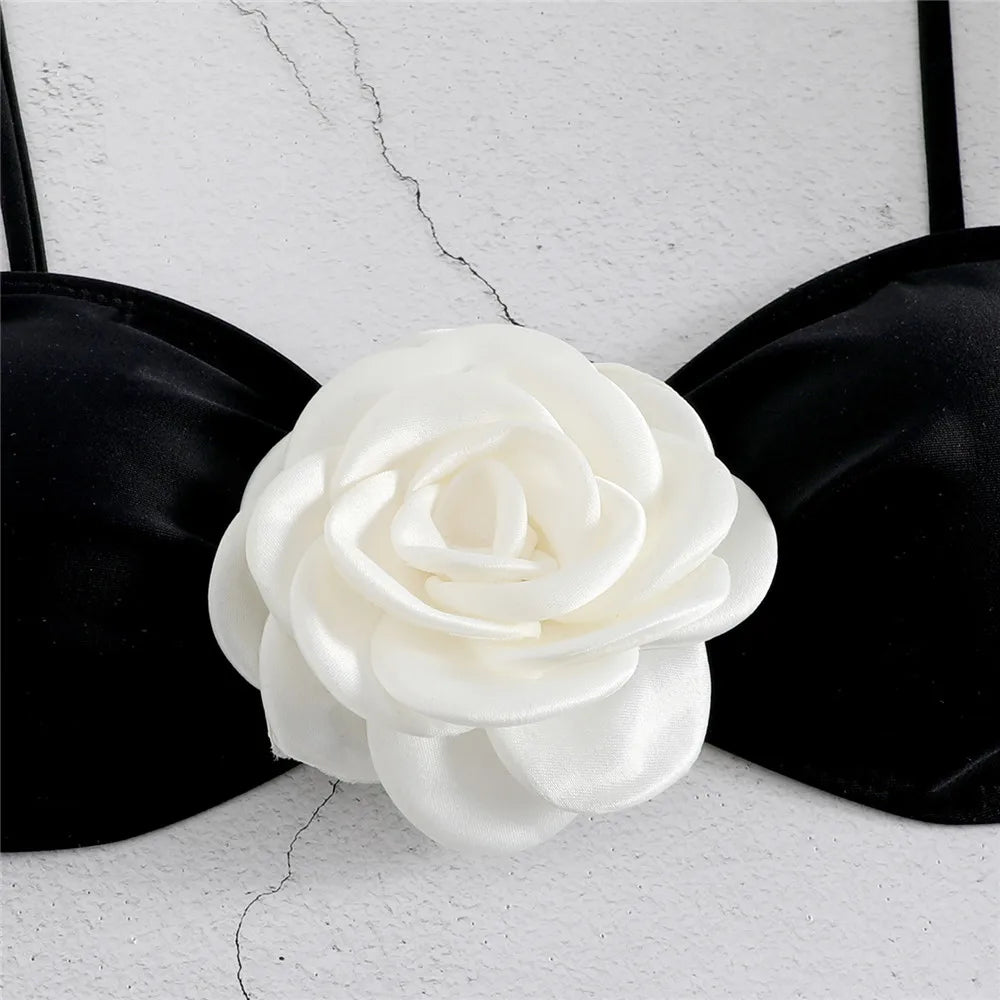 Floral Accent Bikini Set for Women | Aeloria