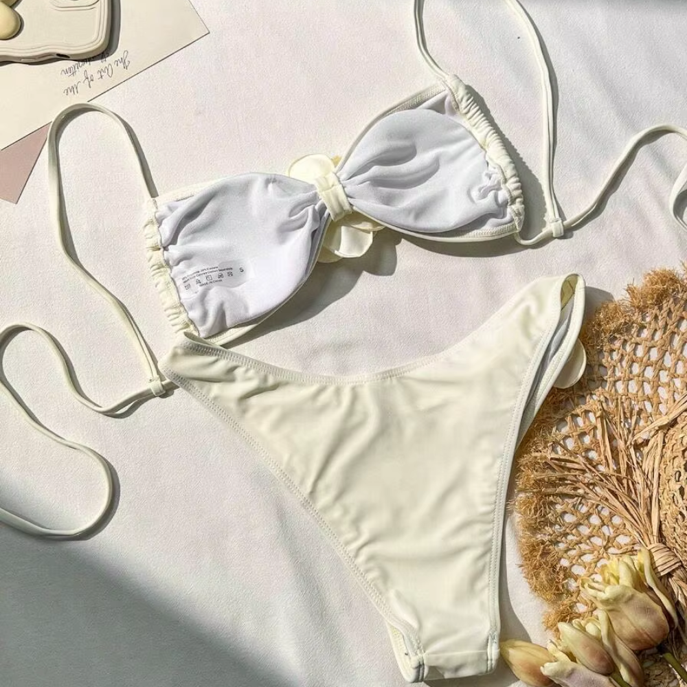 Floral Accent Bikini Set for Women | Aeloria