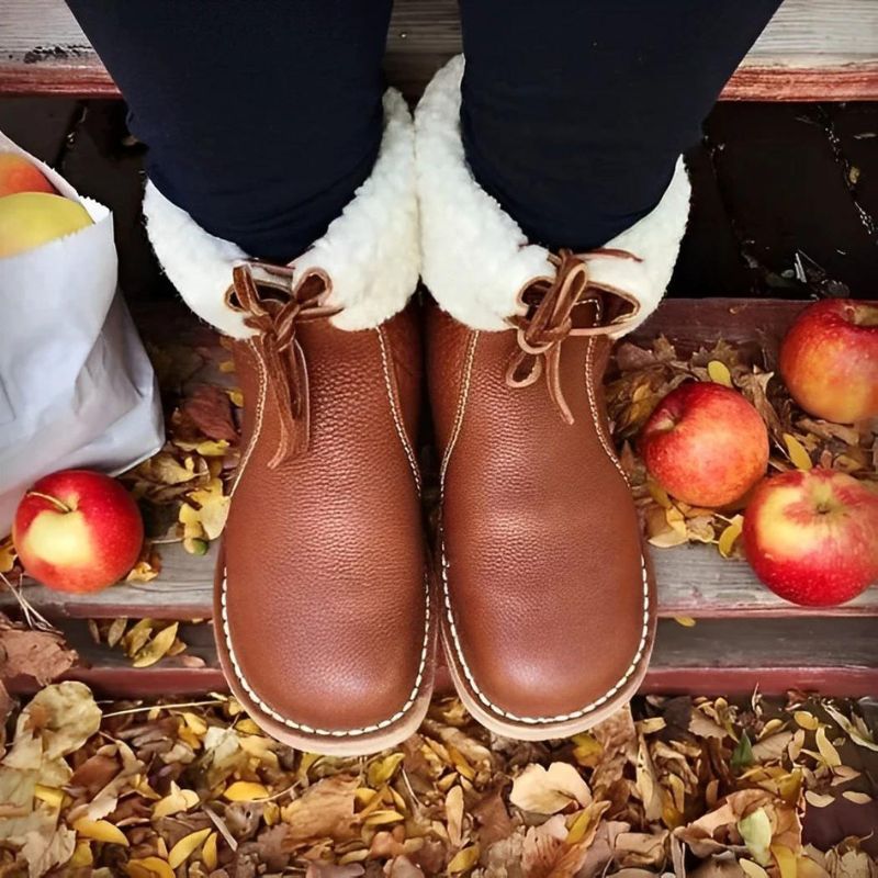 Waterproof Snow Boots with Wool Lining for Women | Gaby Light Brown