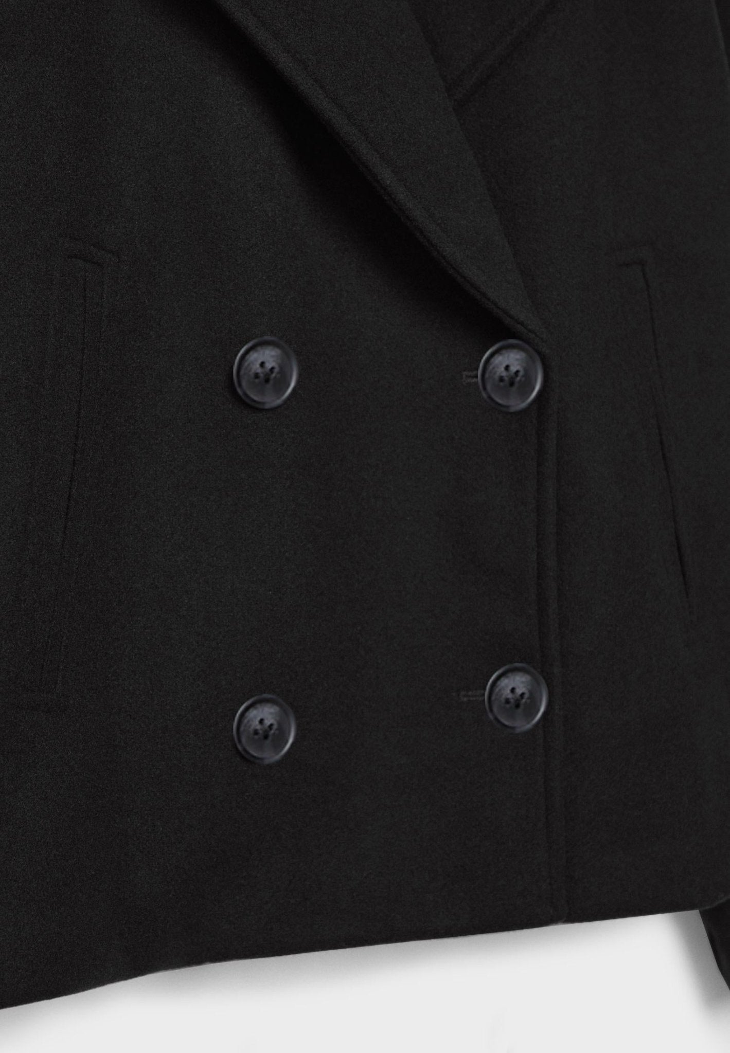 Cropped Double-Breasted Coat Jacket for Women | Elenara