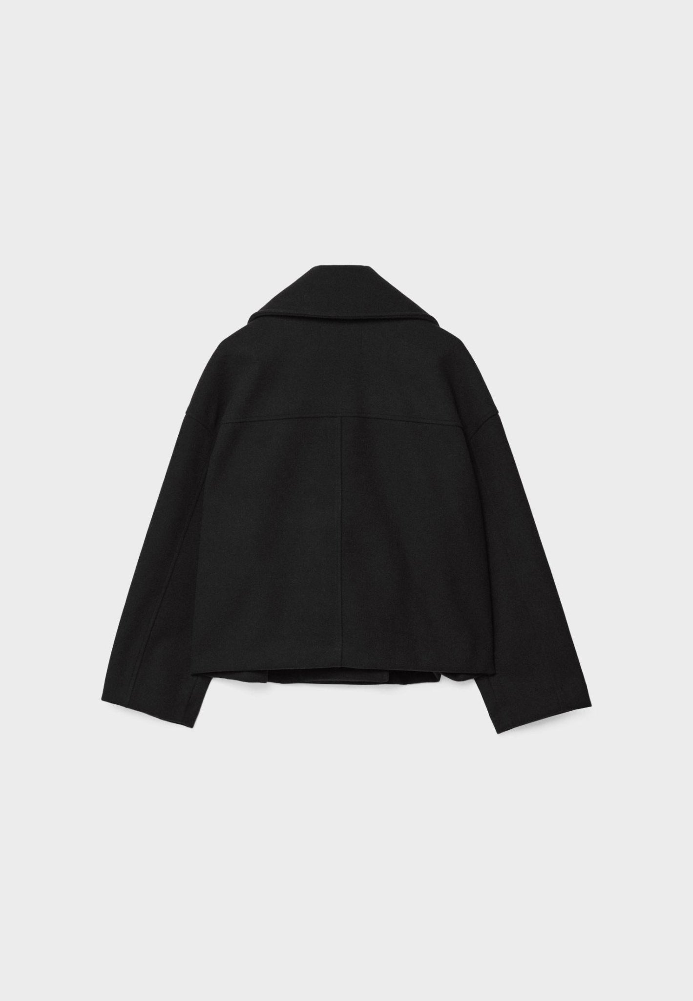 Cropped Double-Breasted Coat Jacket for Women | Elenara