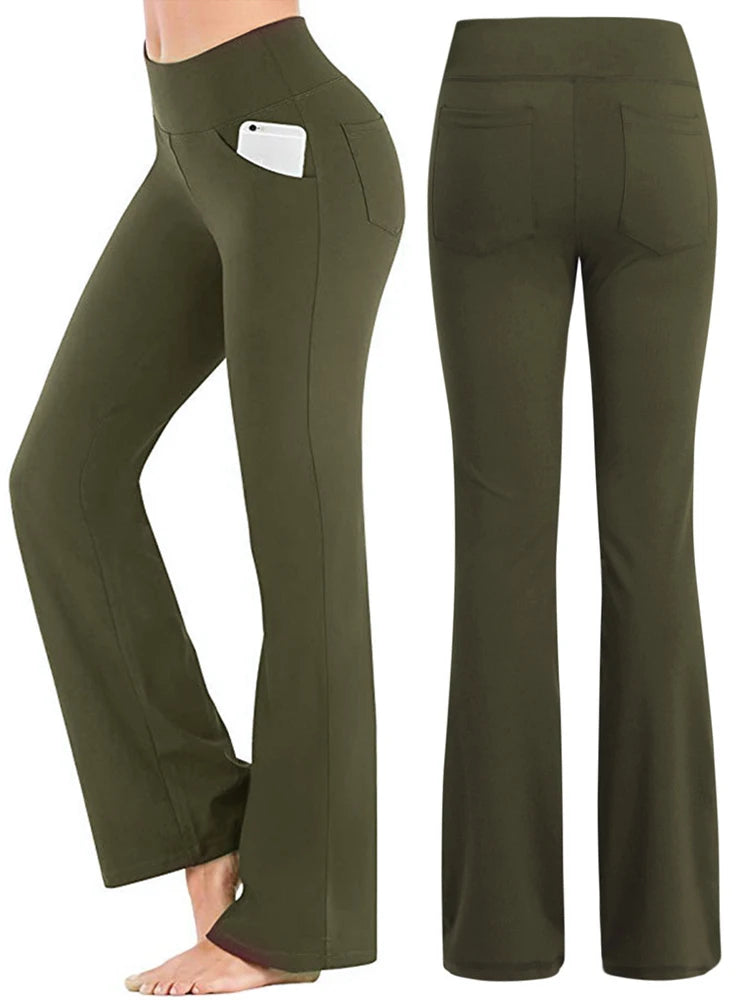 High Waist Palazzo Flared Pants for Women | Samara