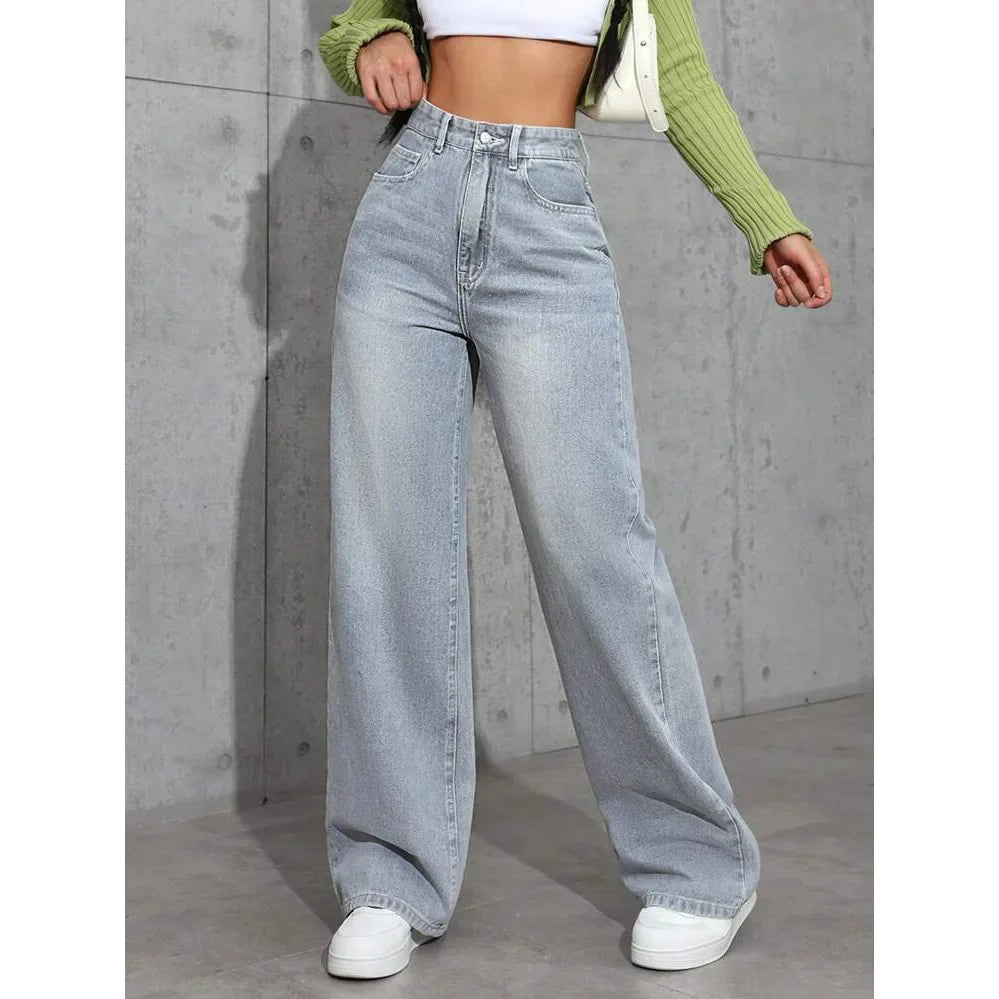 High Waist Straight Leg Jeans for Women | Avery