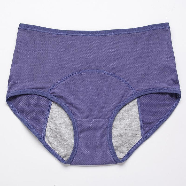 High-Waist Cotton Panties 4-Piece Set for Women | Elaine 4 Blue