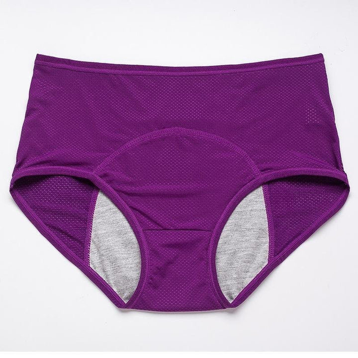 High-Waist Cotton Panties 4-Piece Set for Women | Elaine 4 Purple