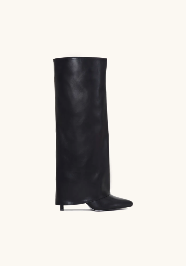 High Knee Leather Boots for Women | Adah