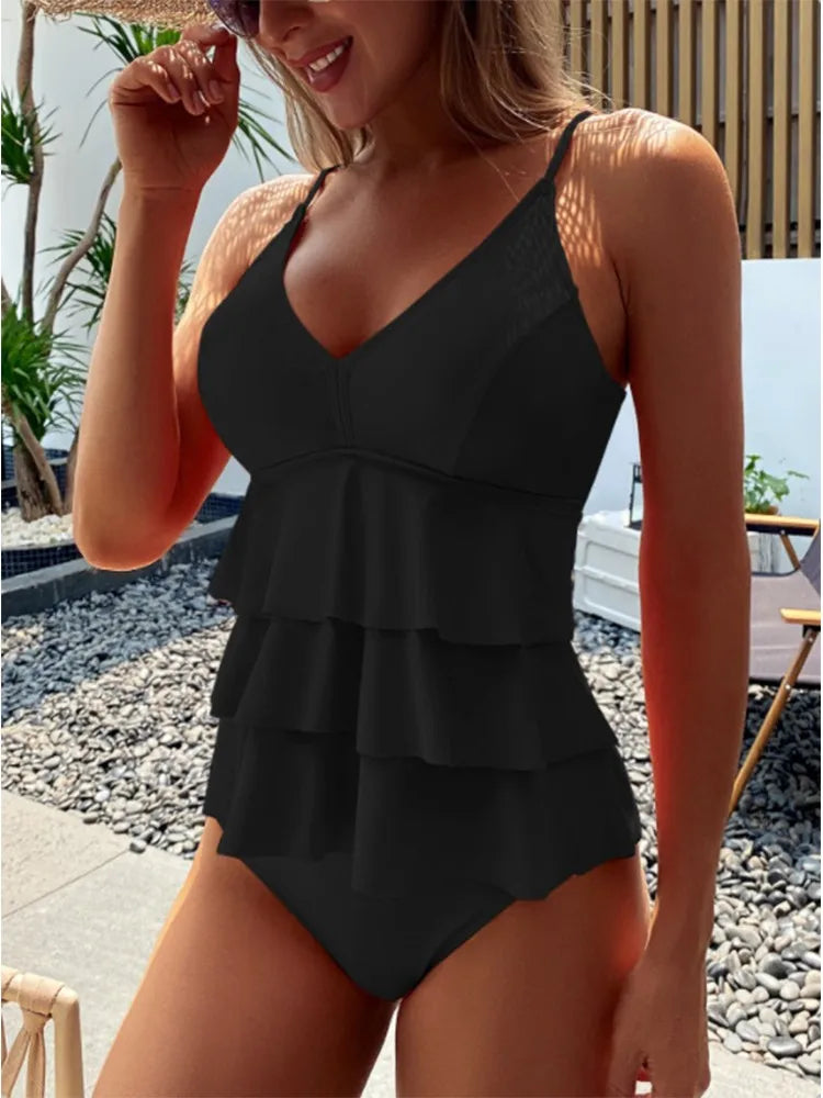 High Waisted Bikini Set For Women | Zorina Black