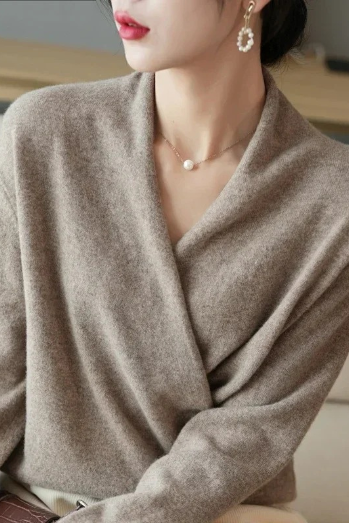 Wrap Sweater Elegant Fit for Women | Isadora