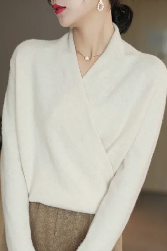 Wrap Sweater Elegant Fit for Women | Isadora