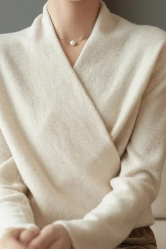 Wrap Sweater Elegant Fit for Women | Isadora