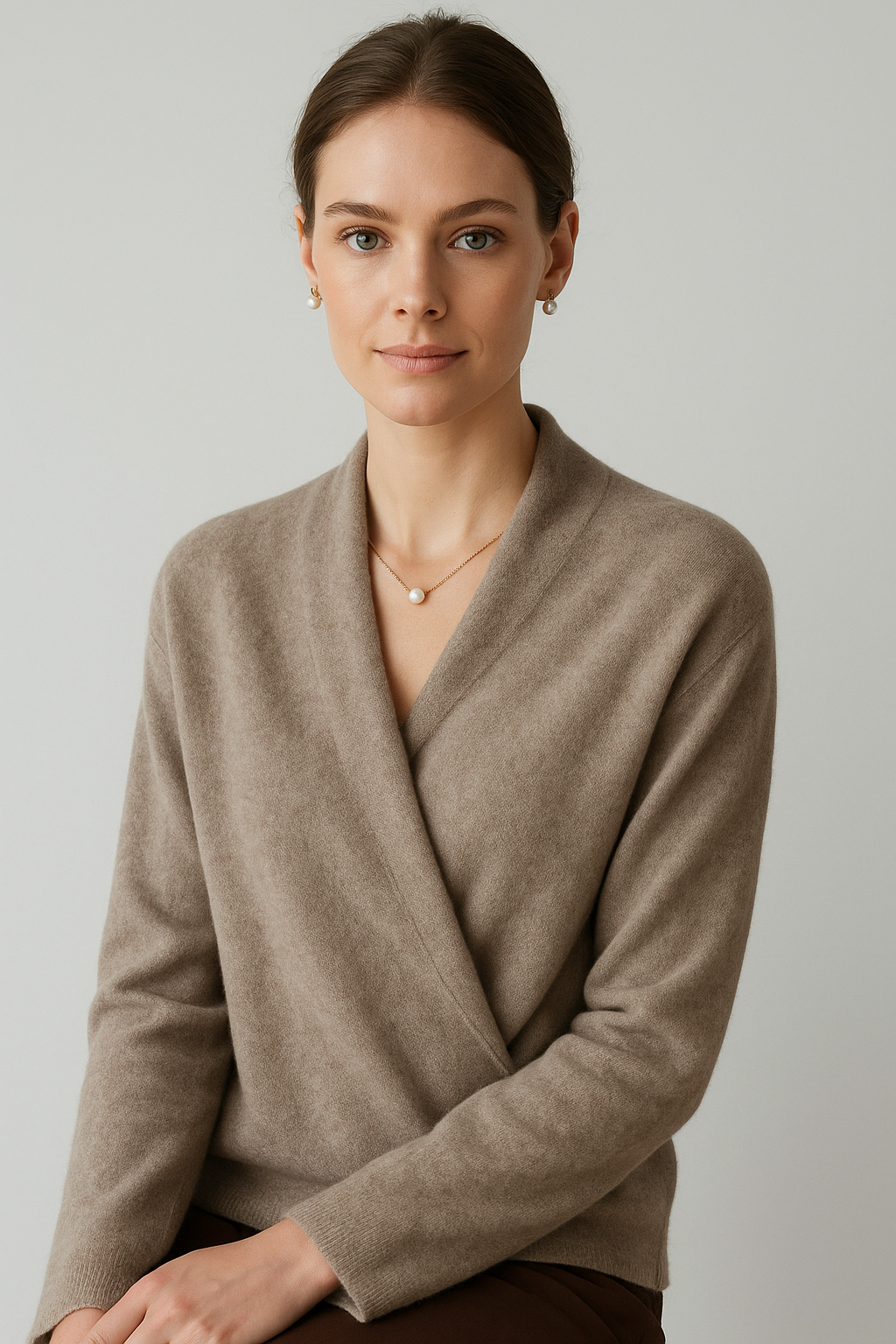 Wrap Sweater Elegant Fit for Women | Isadora