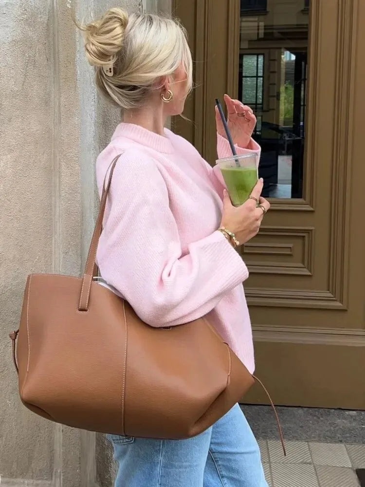 Knitted Pullover Sweater Loose Fit for Women | July