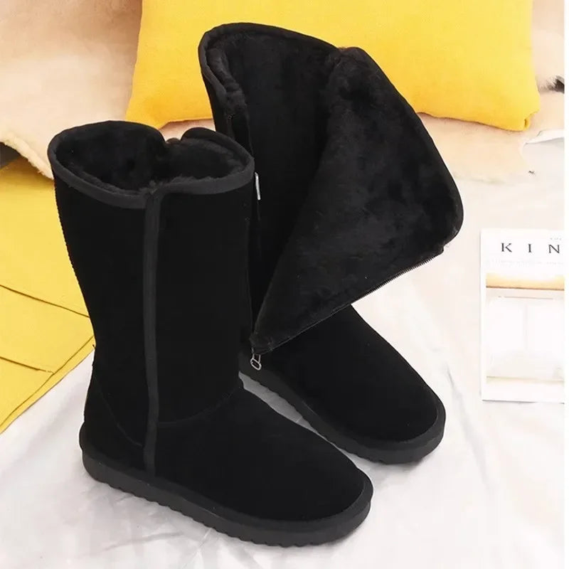 Waterproof Winter Boots Plush-Lined Style for Women | Kelly Black