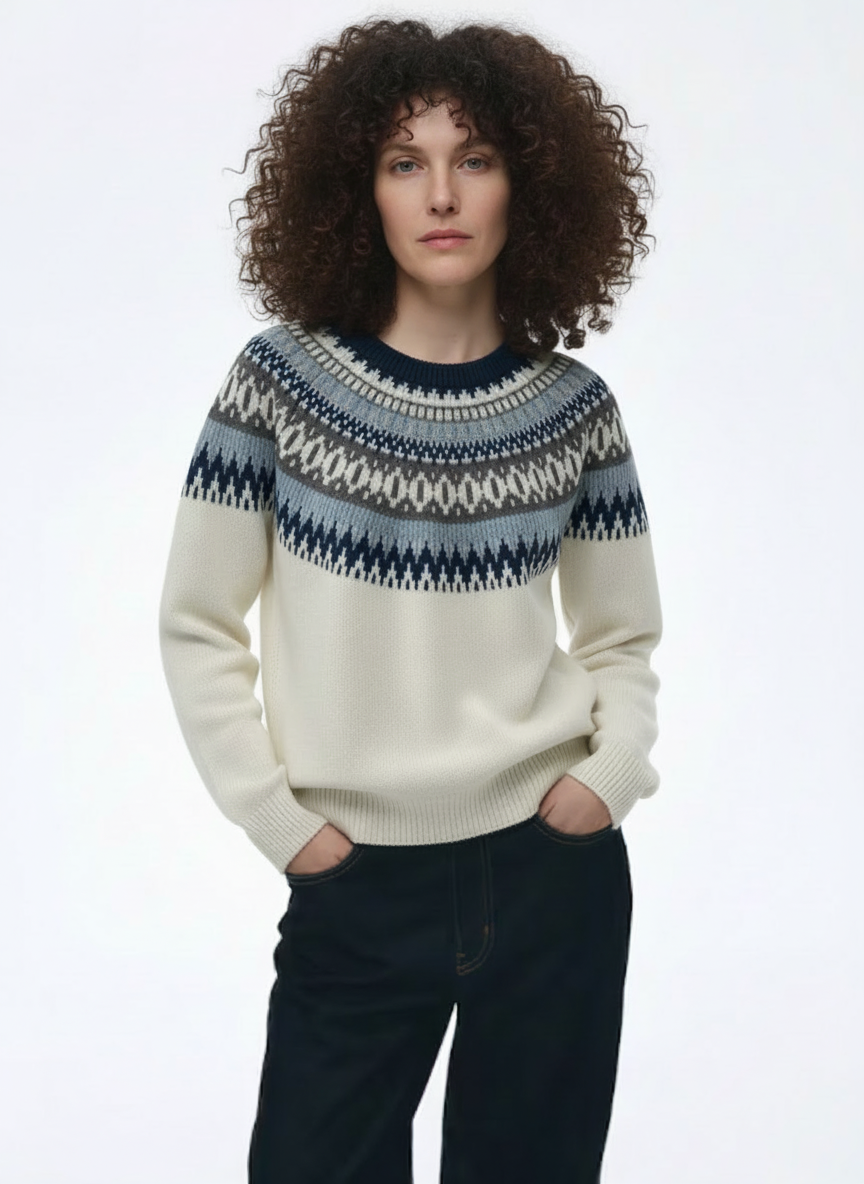 Knit Wool Jumper Relaxed Fit for Women | Elvara