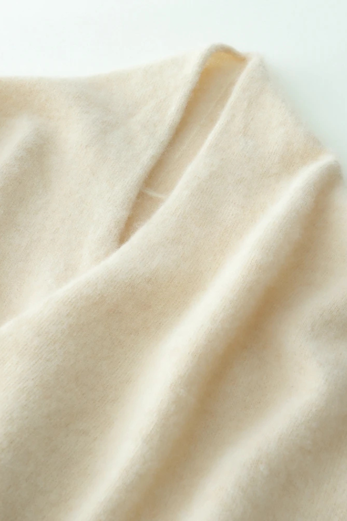 Cashmere Sweater Crossover Collar for Women | Kylor