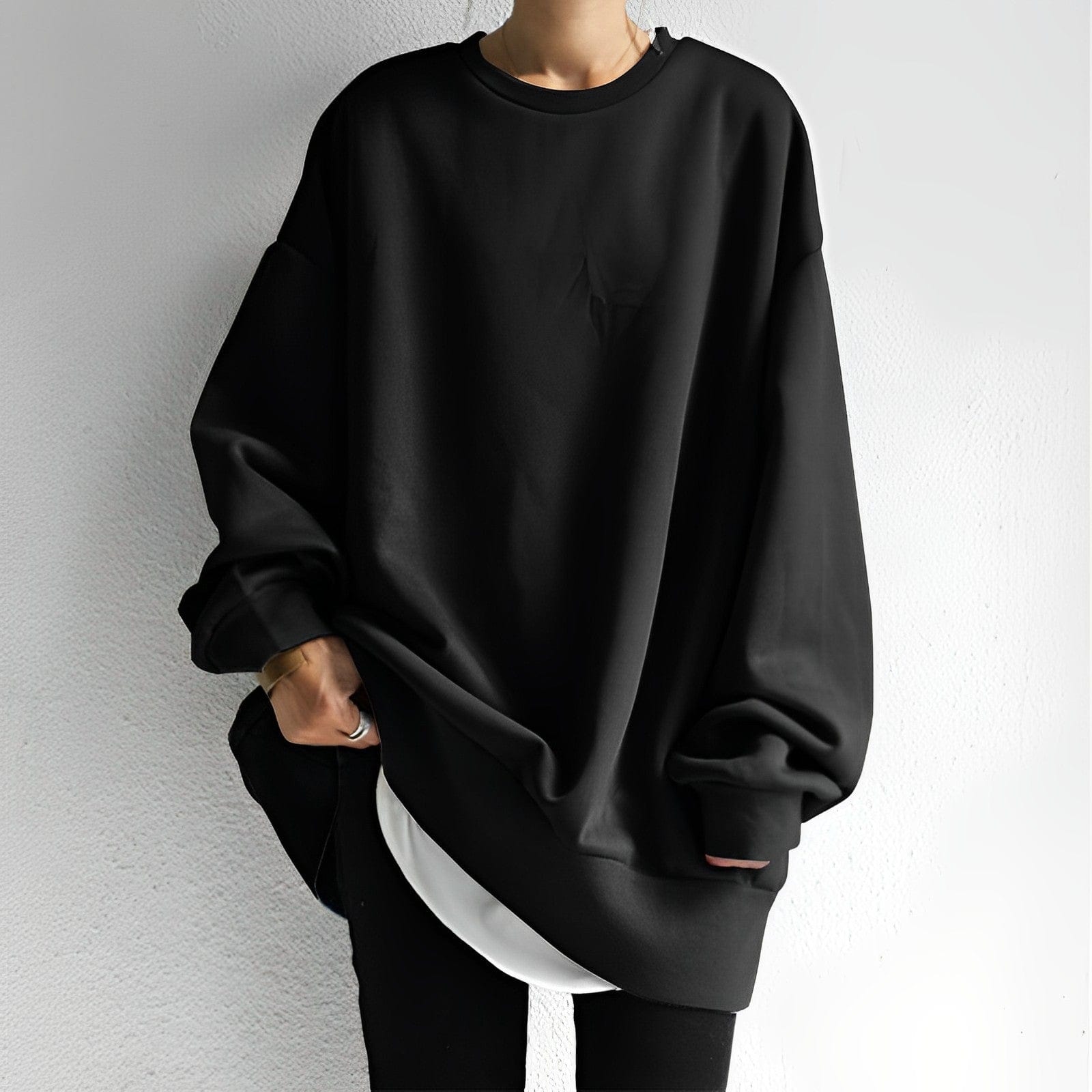 Oversized Sweater Cozy Fit for Women | Lara Black