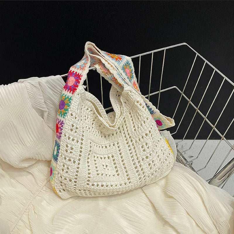 Large Capacity Boho Tote Bag for Women | Vida Beige