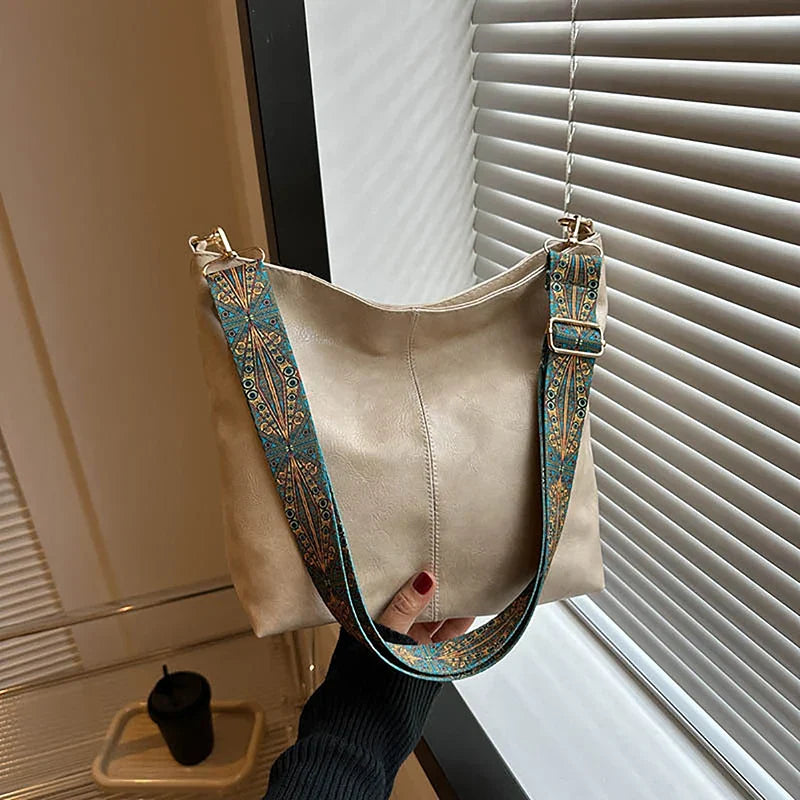 Leather Bag for Women | Stelle Beige
