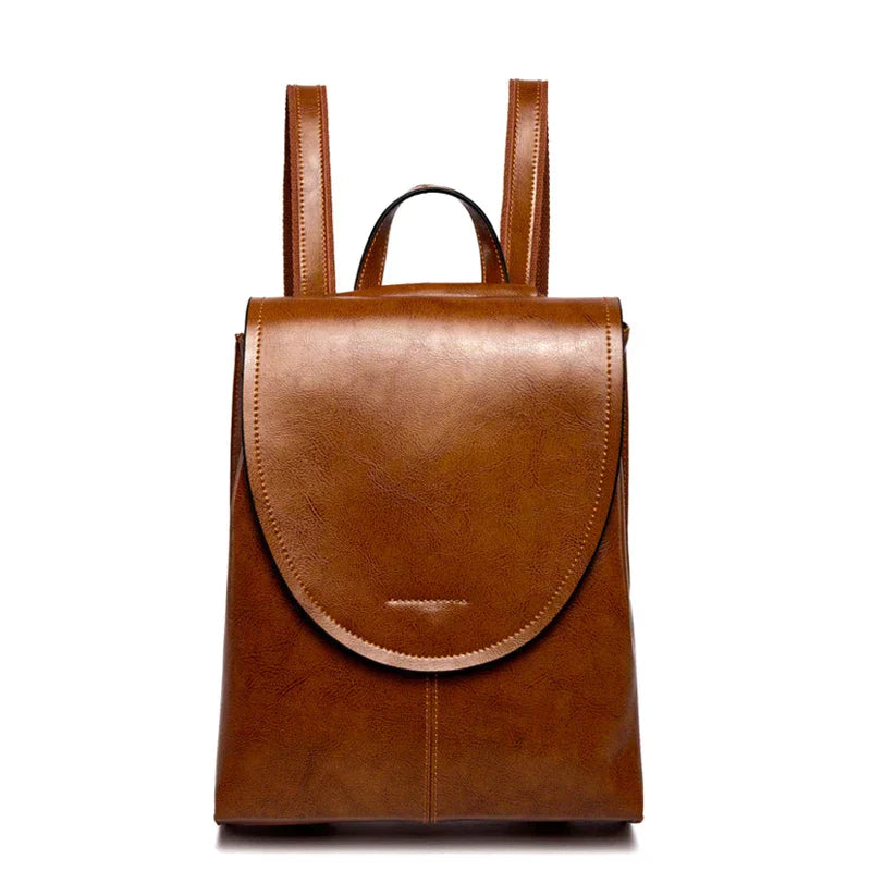 Leather Laptop Backpack For Women | Zandria