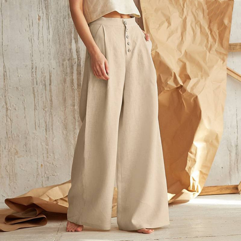 Linen Wide Leg Pants for Women | Emily