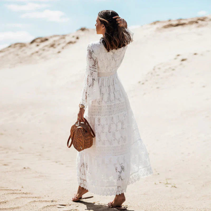 Long Sleeve Boho Dress for Women | Elenara