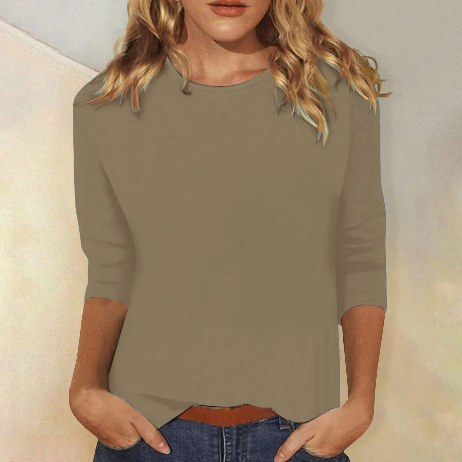 Long Sleeve Shirt for Women | Alessia Khaki