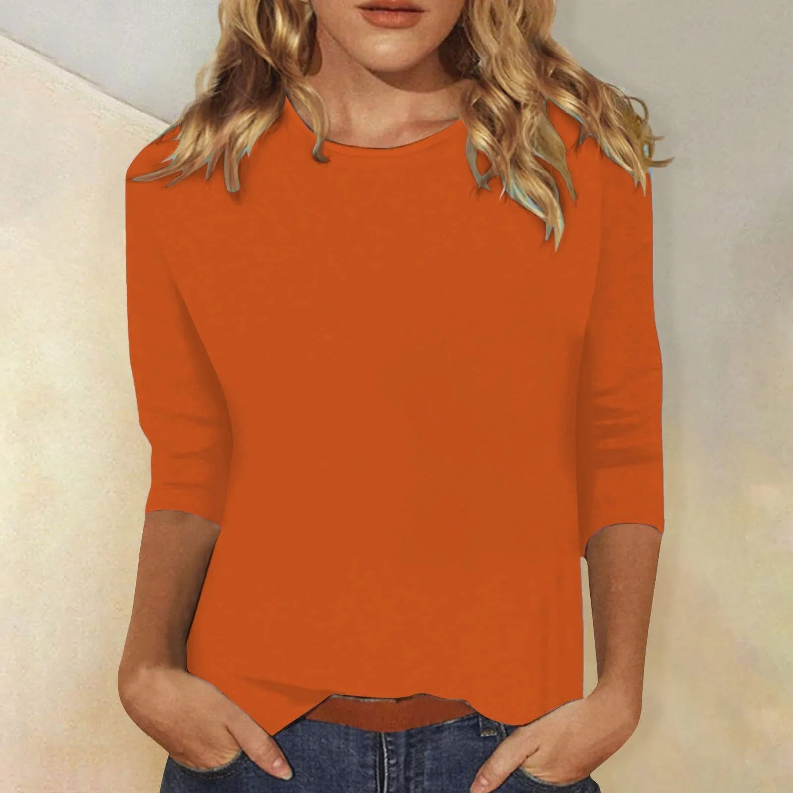 Long Sleeve Shirt for Women | Alessia Orange