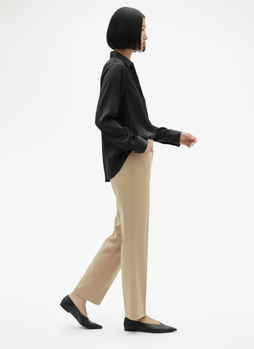 Long Sleeve Blouse Luxurious Silk for Women | Élodie