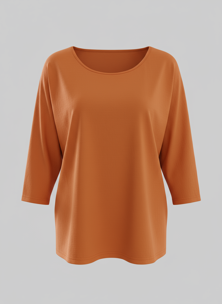 Long Sleeve Shirt for Women | Alessia Orange