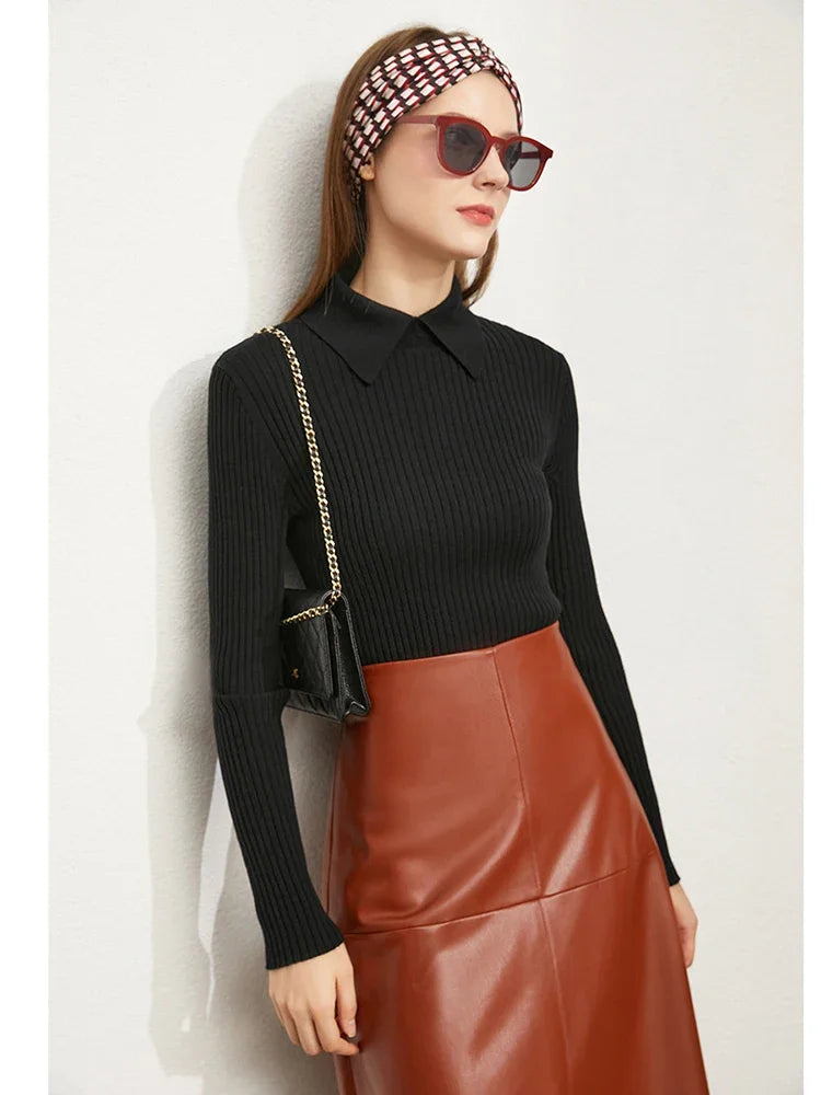 Long Sleeve Polo Tailored Fit for Women | Marceline