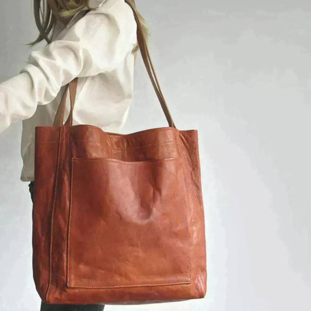 Leather Tote Bag Chic Design for Women | Maribel
