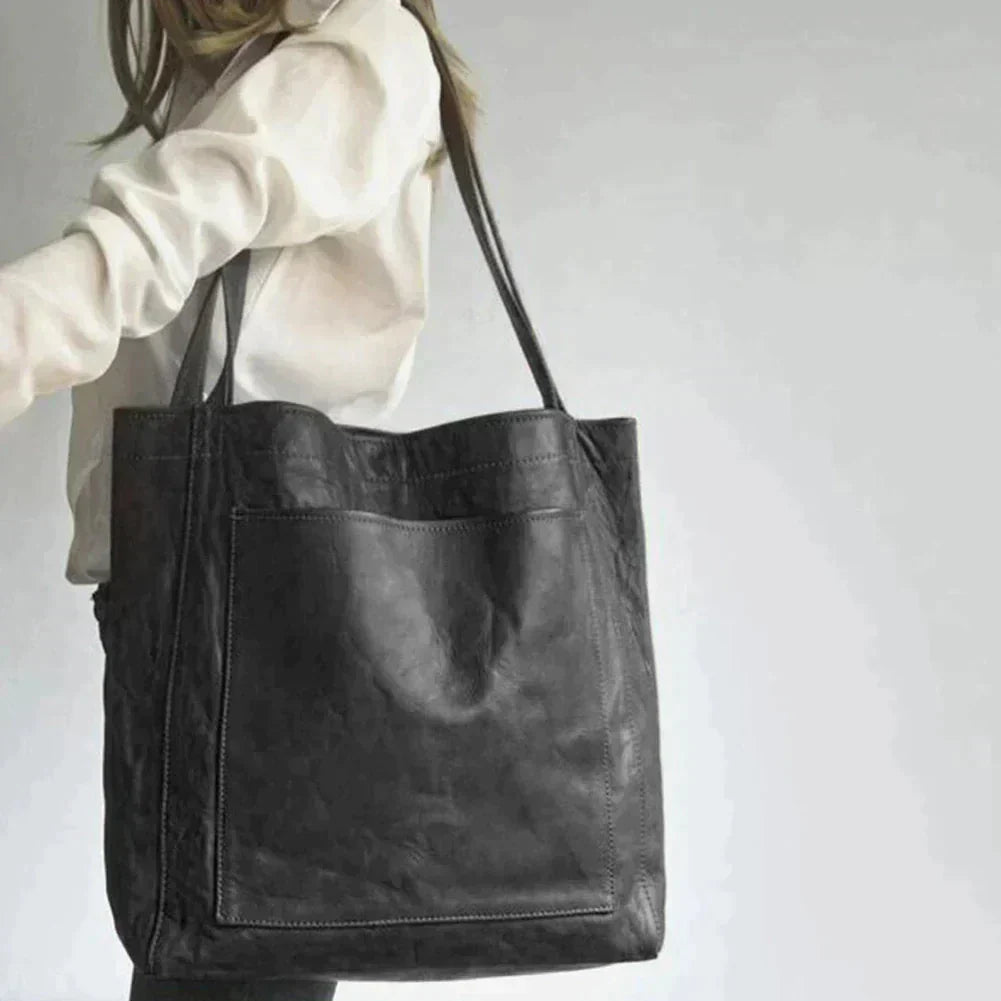 Leather Tote Bag Chic Design for Women | Maribel
