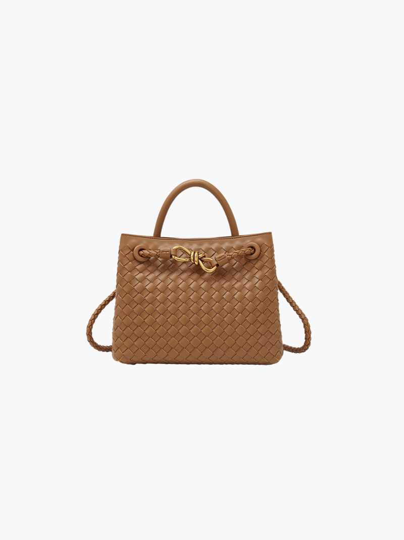 Maribel – Woven Everyday Handbag Brown Small