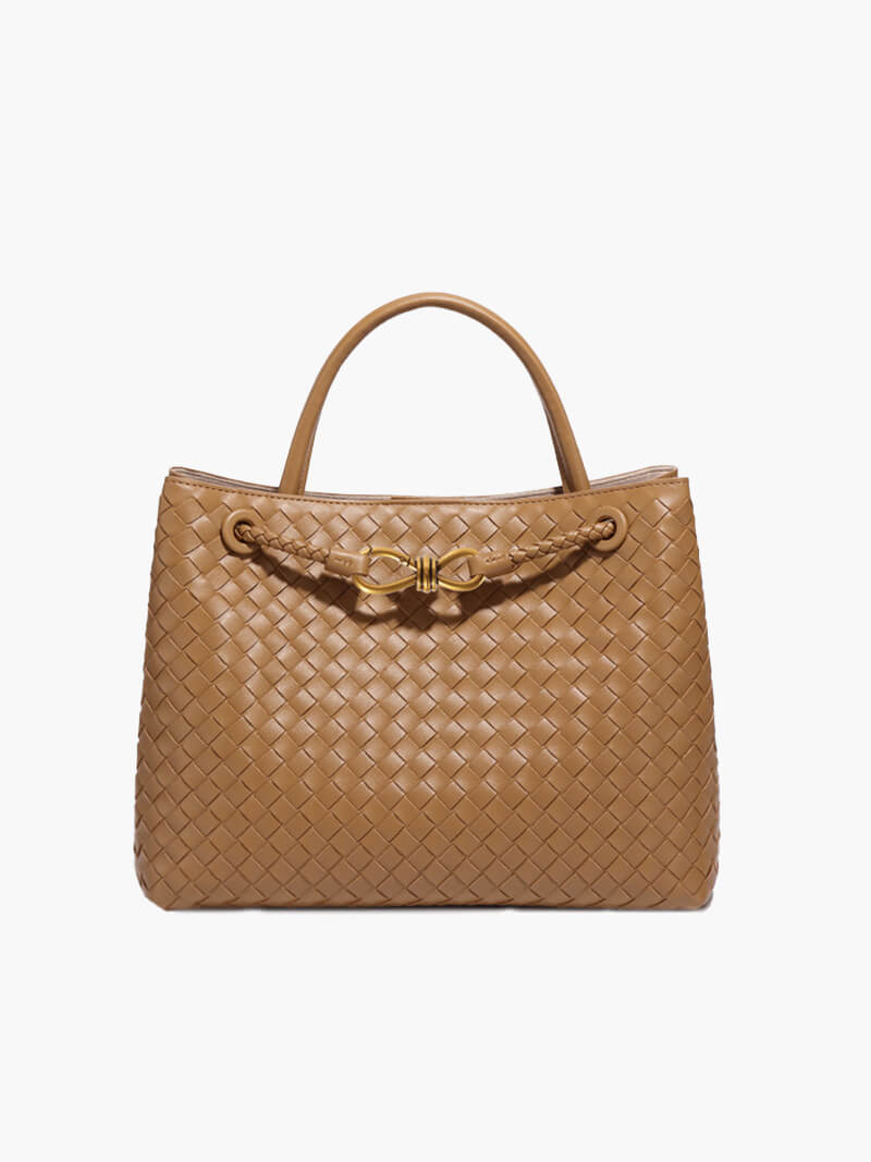 Maribel – Woven Everyday Handbag Brown Big