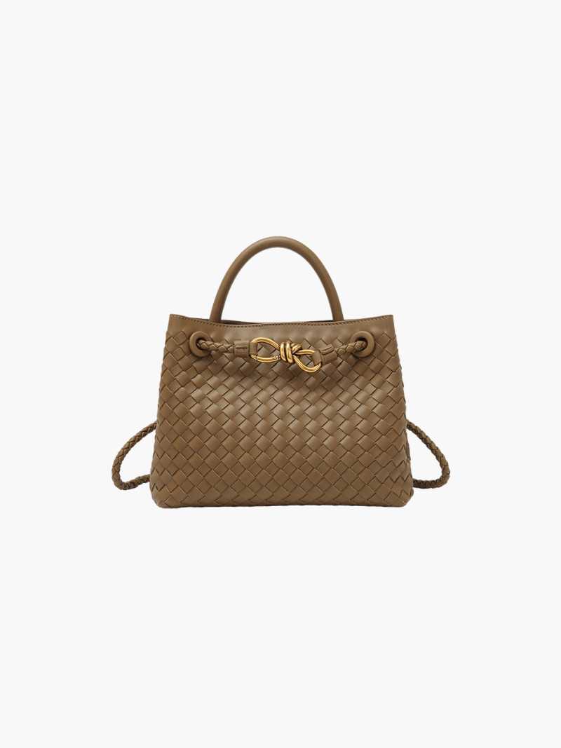 Maribel – Woven Everyday Handbag Beige Small