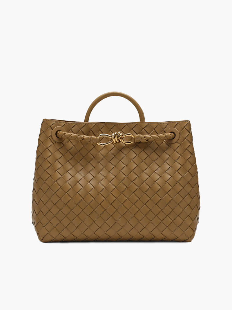 Maribel – Woven Everyday Handbag Beige Big
