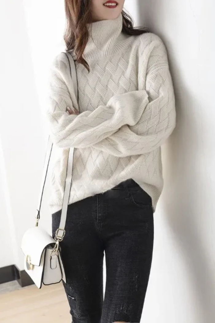 Cashmere Knit Sweater Oversized Fit for Women | Marisse