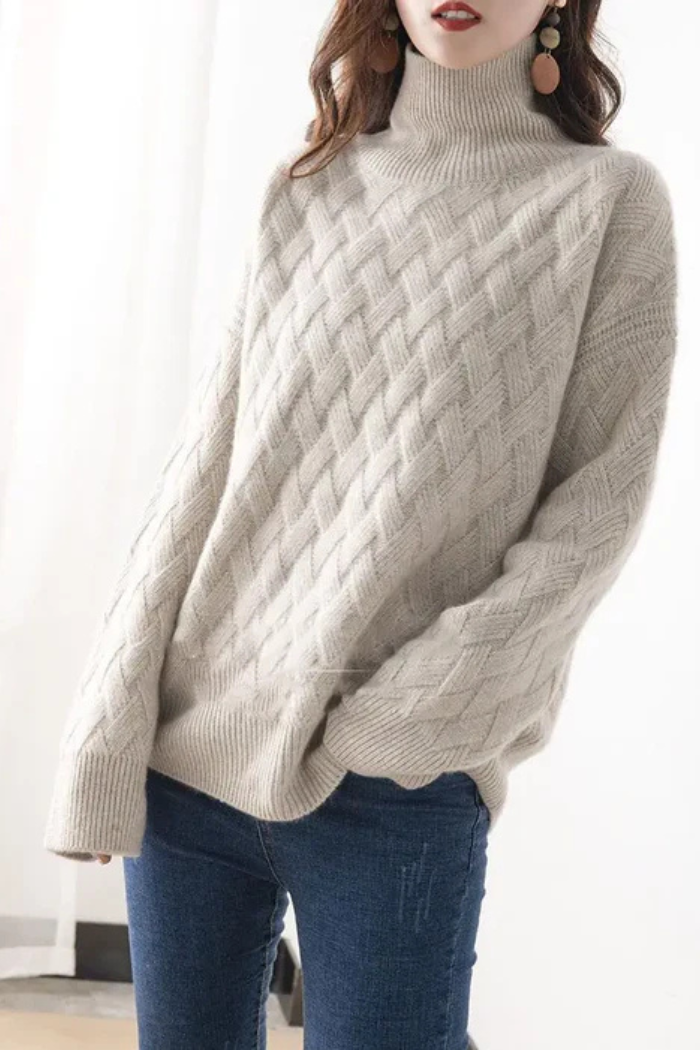 Cashmere Knit Sweater Oversized Fit for Women | Marisse
