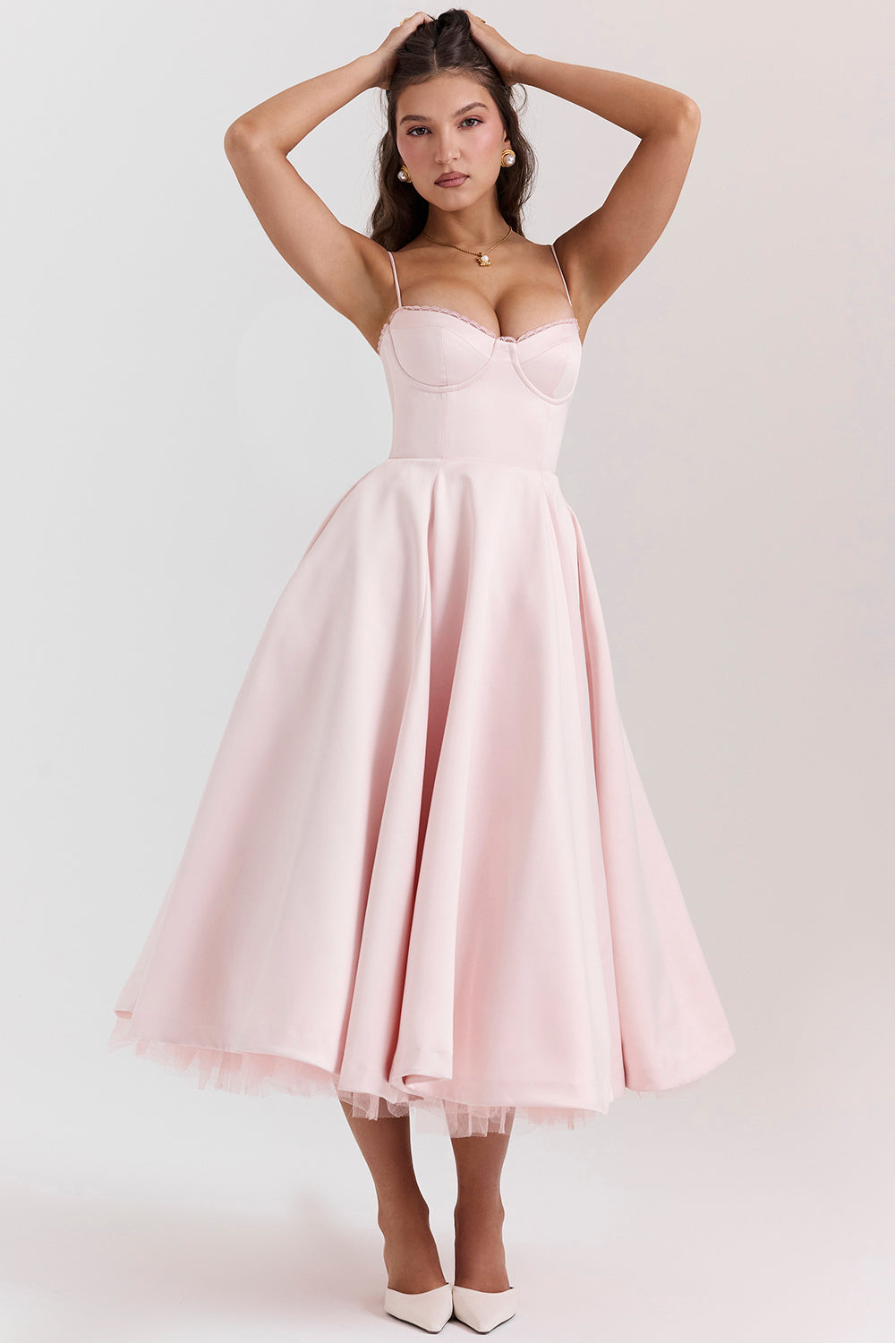 Midi Dress Elegant Fit for Women | Melina