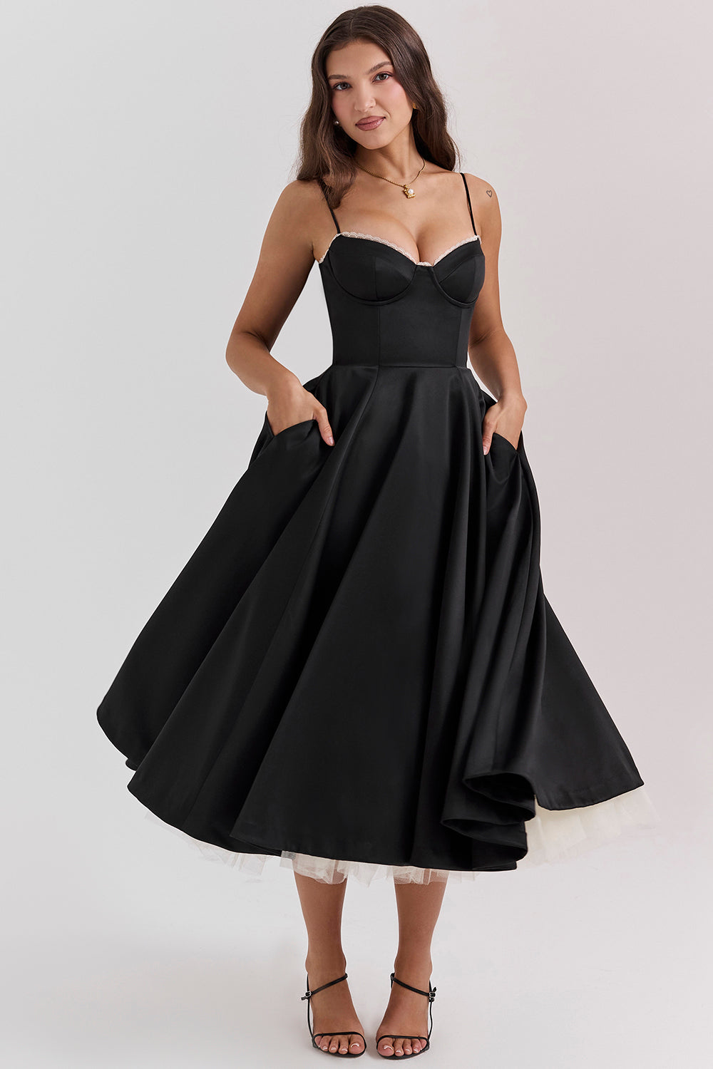 Midi Dress Elegant Fit for Women | Melina