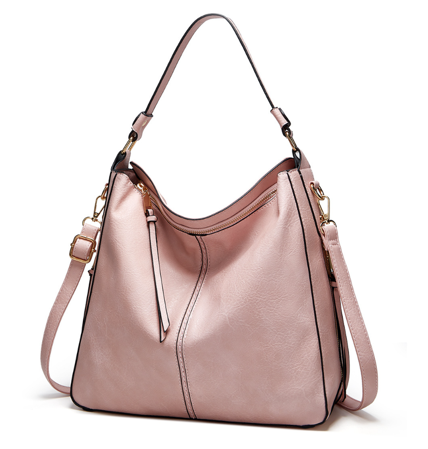 Melurie – Vintage-Style Hobo Bag Pink