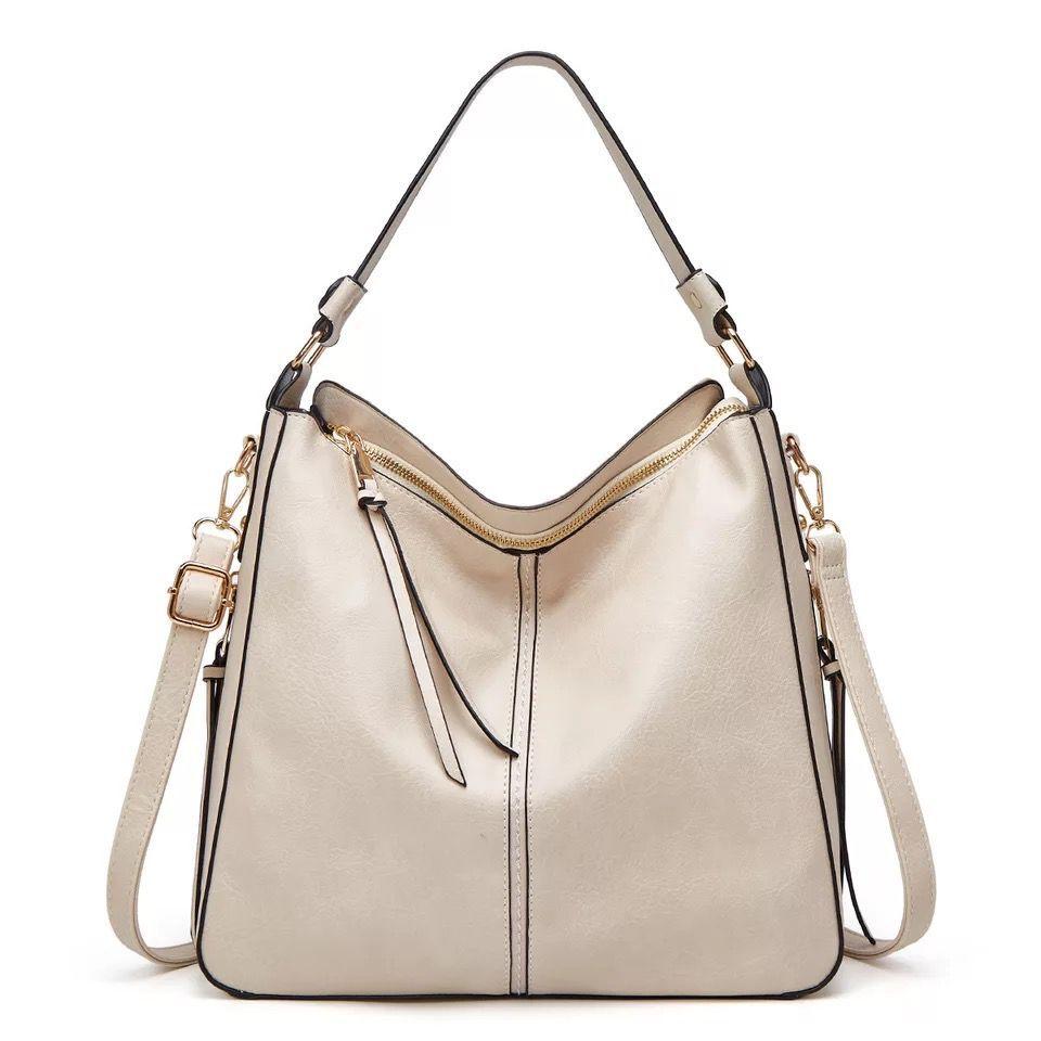 Melurie – Vintage-Style Hobo Bag Light Yellow