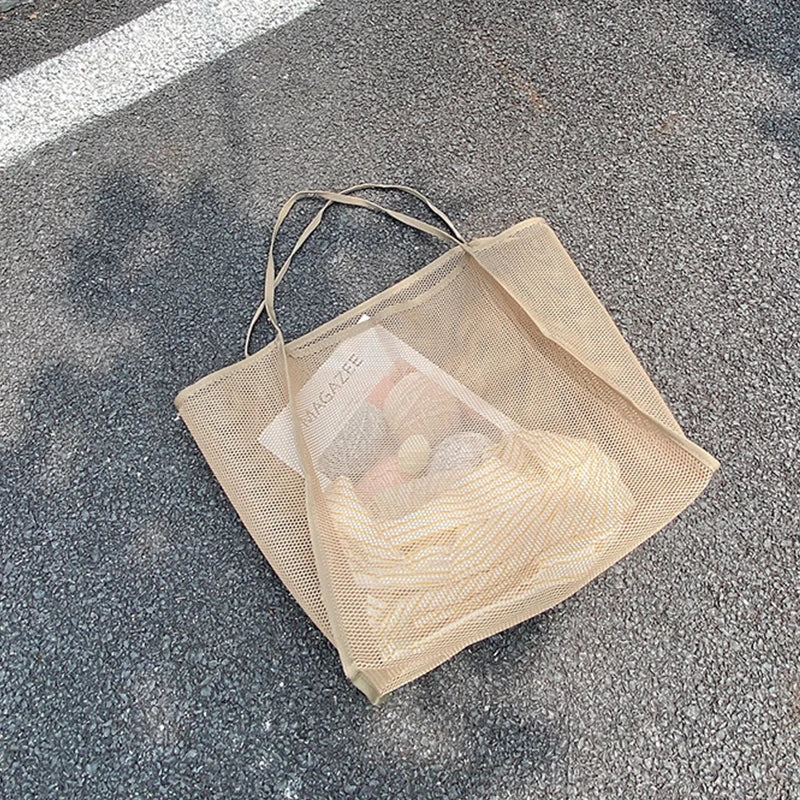 Mesh Tote Bag Spacious Design For Women | Jorina