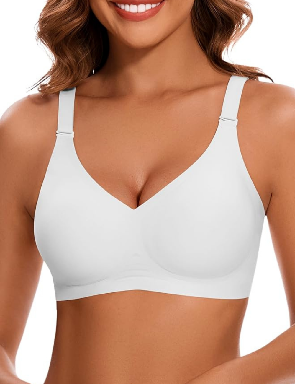 Natural Lift & 3D Comfort Fit JellyLift Seamless Bra for Women | Isabelle White