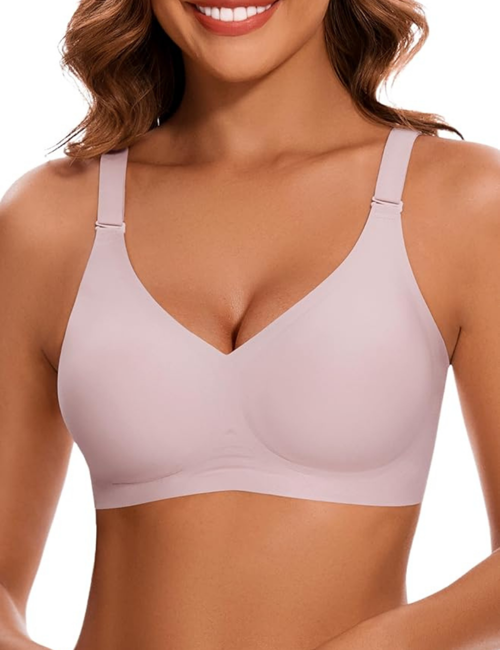 Natural Lift & 3D Comfort Fit JellyLift Seamless Bra for Women | Isabelle Light Pink