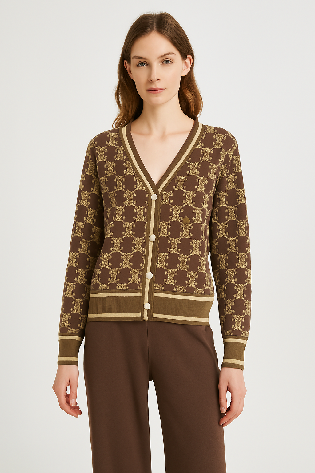 Nerine – Knit Lounge Two-Piece Set Coffee One Size