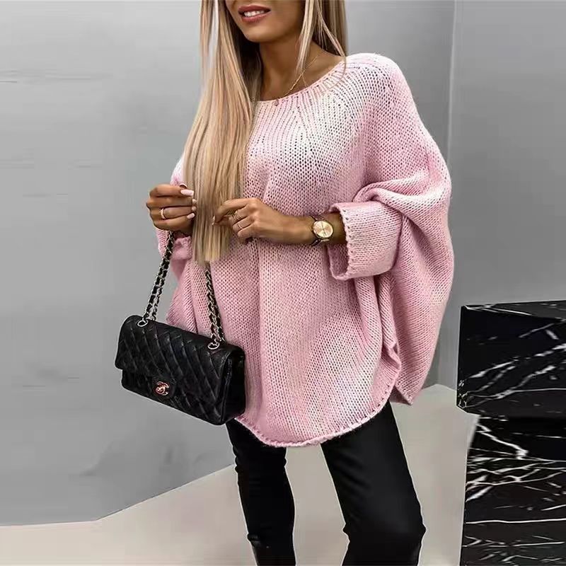Nimble | Knit Jumper Batwing Sleeves Pink